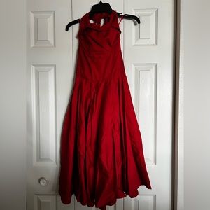Trashy Diva 50’s style halter top tea length dress size M